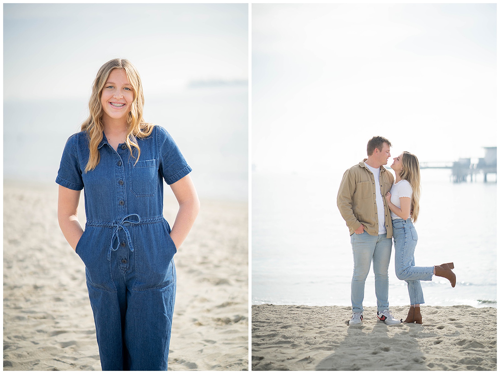 long beach family photography, belmont pier